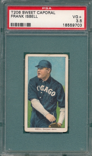 1909-1911 T206 Isbell Sweet Caporal Cigarettes PSA 3.5