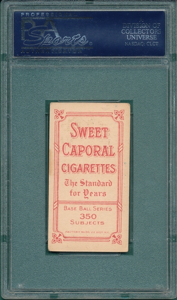 1909-1911 T206 Krause, Portrait, Sweet Caporal Cigarettes PSA 4