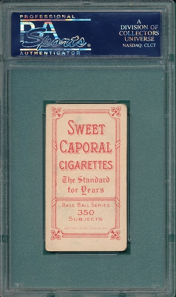 1909-1911 T206 Oakes Sweet Caporal Cigarettes PSA 4