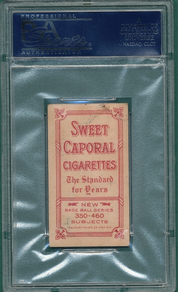 1909-1911 T206 Smith, Happy, Sweet Caporal Cigarettes PSA 4