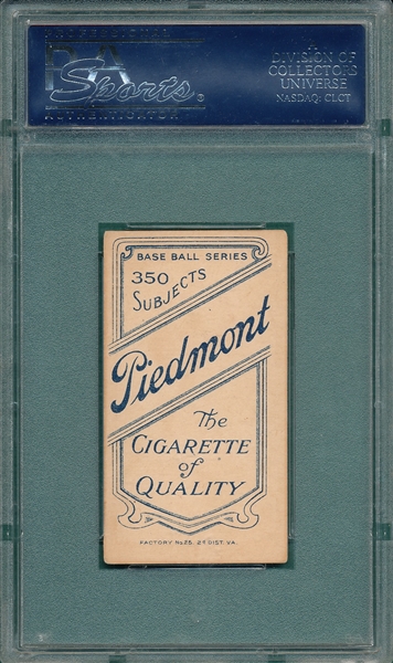 1909-1911 T206 McBride Piedmont Cigarettes PSA 4.5