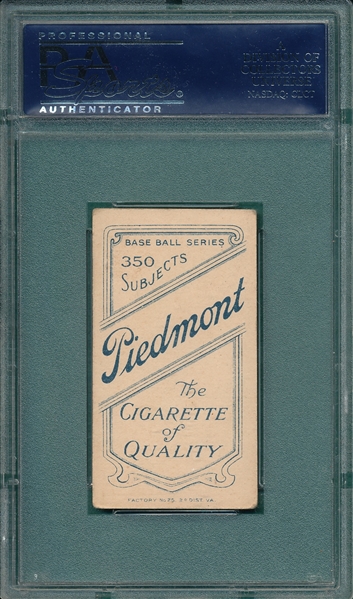 1909-1911 T206 Knabe Piedmont Cigarettes PSA 4