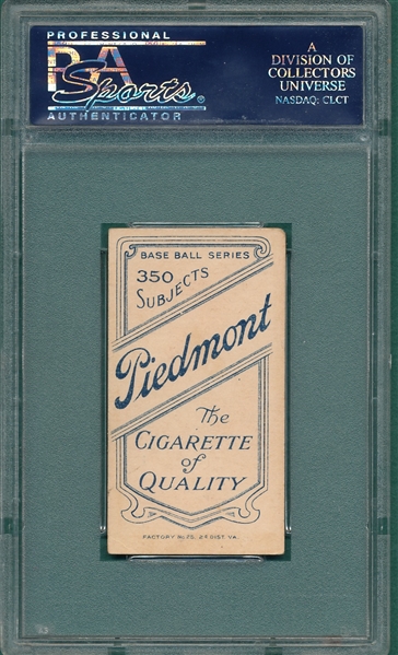1909-1911 T206 Hoffman, St. Louis, Piedmont Cigarettes PSA 4