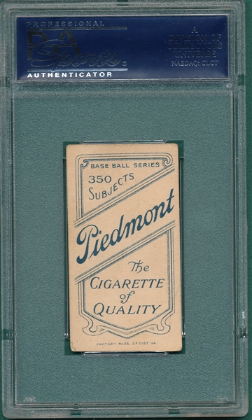 1909-1911 T206 Maddox Piedmont Cigarettes PSA 4