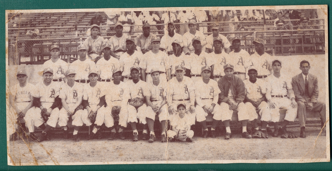 1930's Club Almendares Team Photo W/ Buck O'Neil