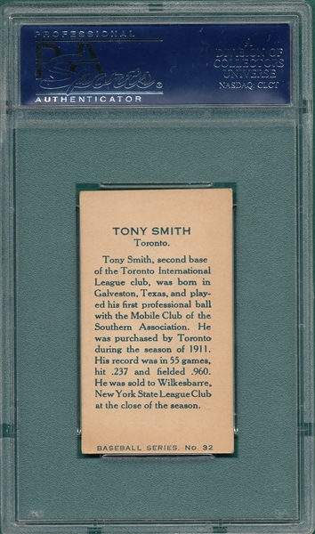 1912 C-46 #32 Smith, Tony Imperial Tobacco PSA 5