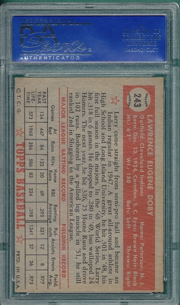 1952 Topps #243 Larry Doby PSA 5