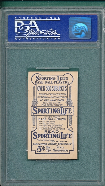1910-11 M116 Fred Linke Sporting Life PSA 6