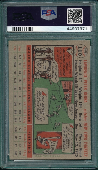 1956 Topps #110 Yogi Berra PSA 5 *Gray*