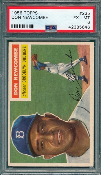 1956 Topps #235 Don Newcombe PSA 6