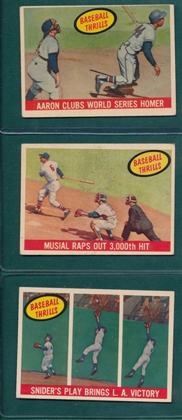1959 Topps Partial Set of (462) W/ Frank Robinson, Campanella & Musial
