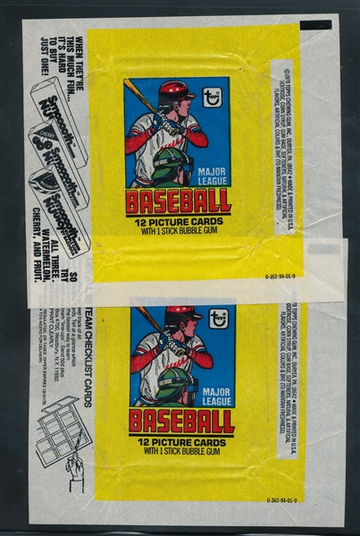 1975-79 Topps Wrappers Lot of (8)