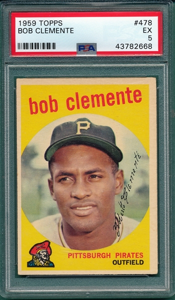 1959 Topps #478 Bob Clemente PSA 5