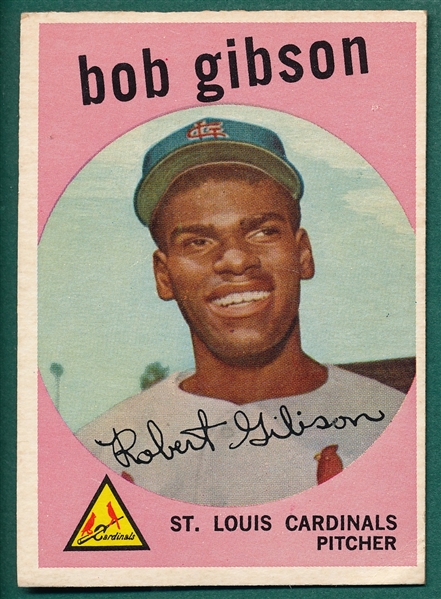 1959 Topps #514 Bob Gibson *Hi #* *Rookie*
