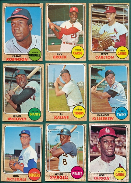1968 Topps Baseball Near Set (597/598)