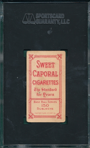 1909-1911 T206 McGraw, Finger In Air, Sweet Caporal Cigarettes SGC 1 *Factory 25*