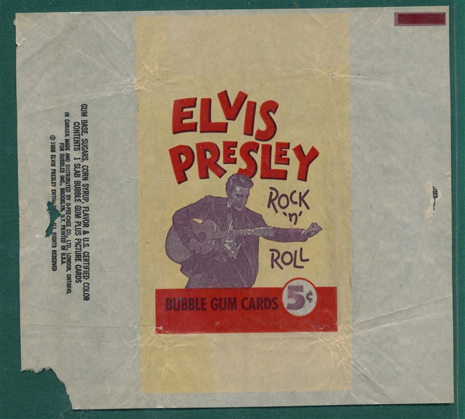1956 Elvis Presley Complete Set (64) W/ Wrapper