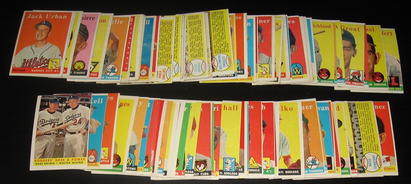 1958 Topps Lot of (86) W/ Musial, AS