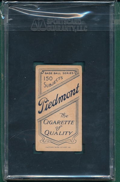 1909-1911 T206 Beaumont Piedmont Cigarettes SGC 45