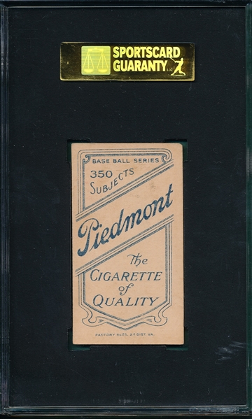 1909-1911 T206 Adkins Piedmont Cigarettes SGC 60