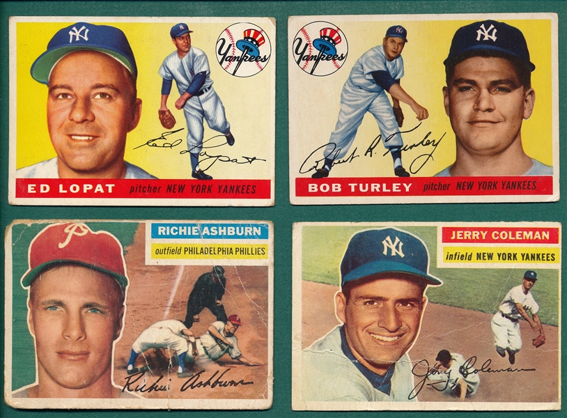 1955-56 Topps Lot of (50) W/ Banks