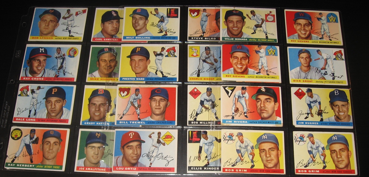 1955-56 Topps Lot of (50) W/ Banks