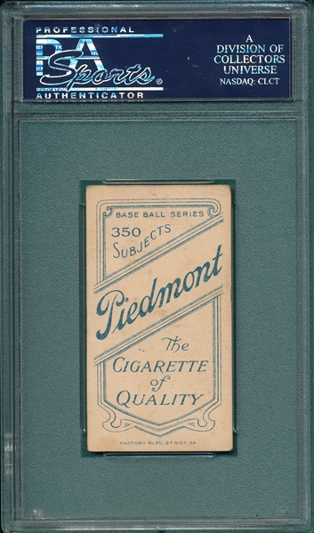 1909-1911 T206 Randall Piedmont Cigarettes PSA 2