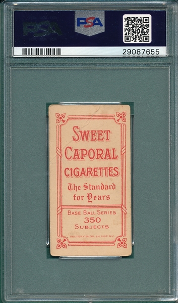 1909-1911 T206 Schreck Sweet Caporal Cigarettes PSA 3