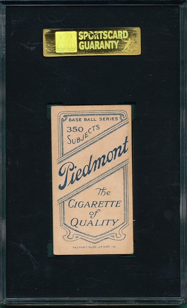 1909-1911 T206 Dygert Piedmont Cigarettes SGC 50