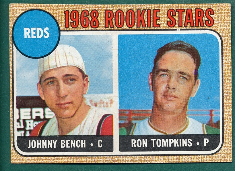 1968 Topps #247 Johnny Bench, Rookie