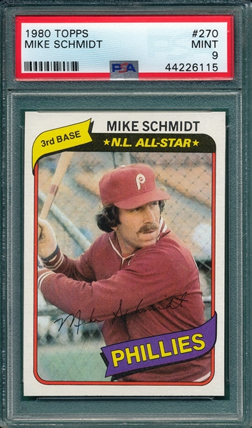 1980 Topps #270 Mike Schmidt PSA 9 *MINT*