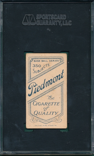 1909-1911 T206 Elberfeld, Fielding, Piedmont Cigarettes, SGC 45