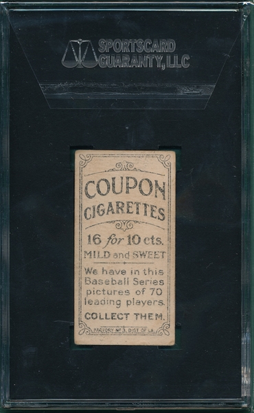 1919 T213-3 Red Ames Coupon Cigarettes SGC 50