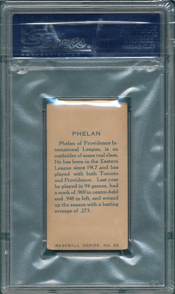 1912 C46 Phelan Imperial Tobacco PSA 1 