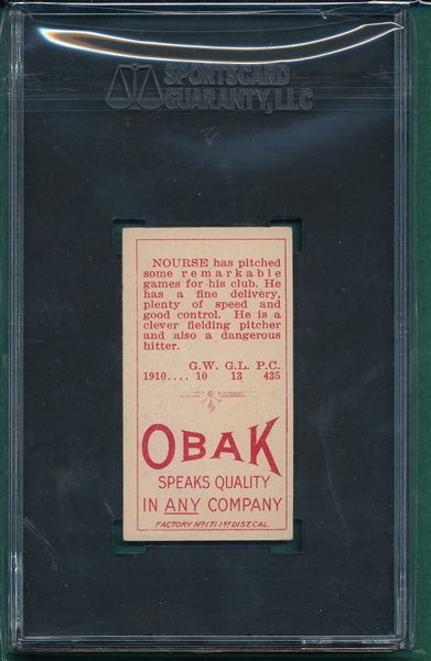1911 T212-3 Mourse Obak Cigarettes SGC 3