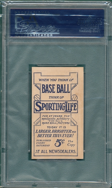 1911 M116 Blackburn Sporting Life, PSA 2