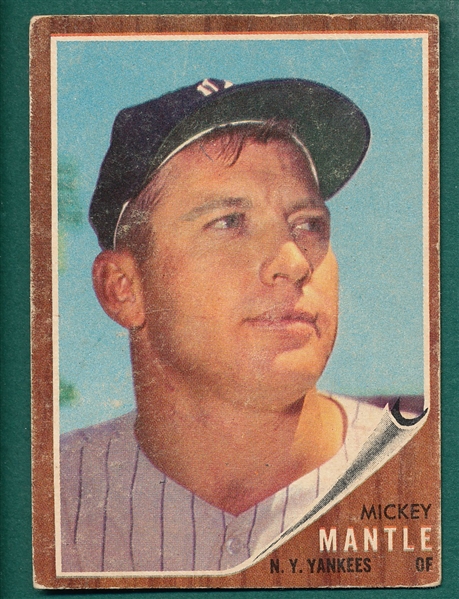 1962 Topps #200 Mickey Mantle 