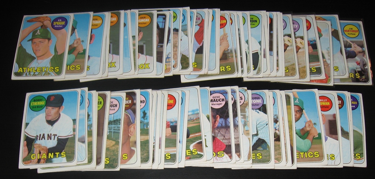1969 Topps Lot of (329) W/ Mantle