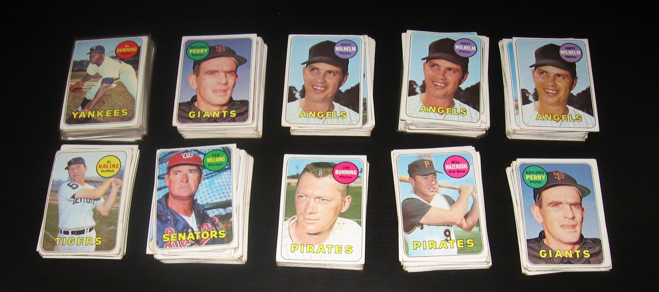 1969 Topps Lot of (329) W/ Mantle