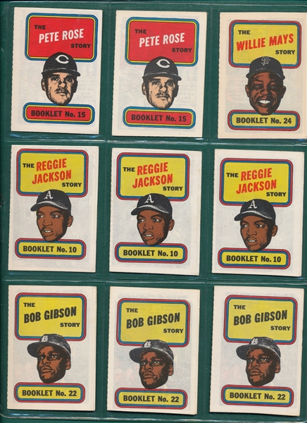 1970 Topps Booklets Lot of (49) W/ (2) Mays