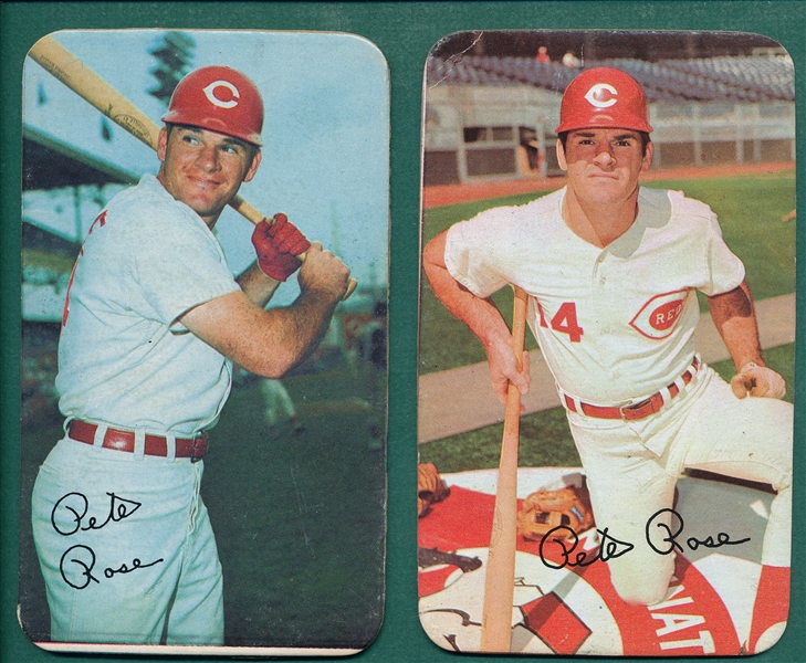 1970/71 Topps Super Pete Rose, Lot of (2)