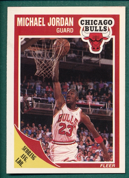 1989 Fleer BSKT #21 Michael Jordan
