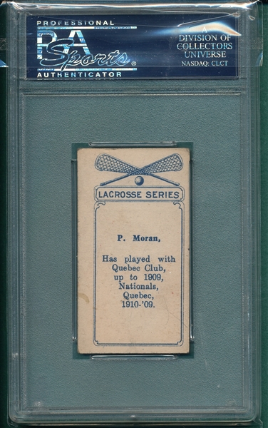1910 C60 #75 Paddy Moran, LaCrosse Color, Imperial Tobacco PSA 4