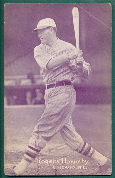 1926-29 Exhibit Rogers Hornsby, Chicago