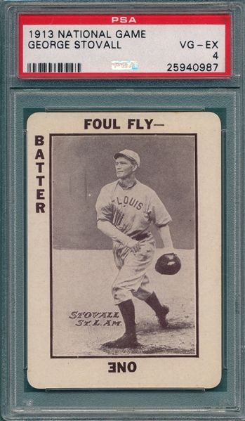 1913 National Game George Stovall PSA 5