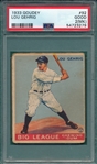 1933 Goudey #92 Lou Gehrig PSA 2 (MK)