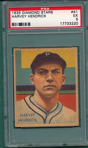 1934-36 Diamond Stars #41 Harvey Henrick PSA 5