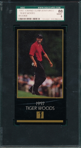 1997-99 Grand Slam Ventures Tiger Woods SGC 88 *Rookie*