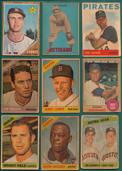 1962-68 Venezuelan Topps Lot of (17) W/ Ted Simmons