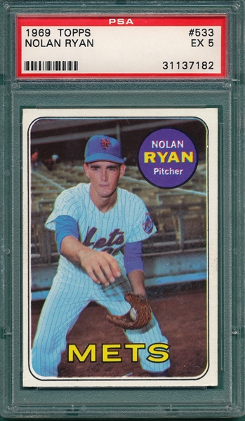 1969 Topps #533 Nolan Ryan PSA 5 
